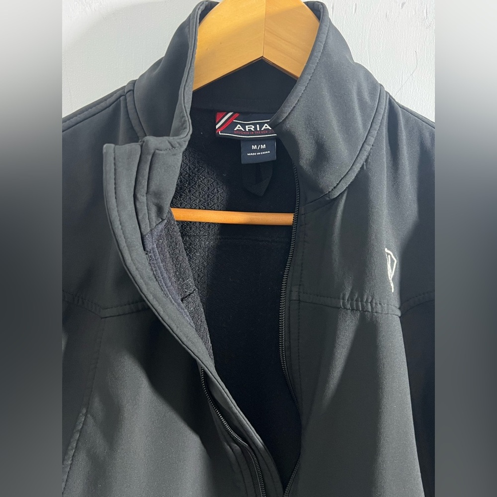 Ariat Softshell Jacket Black Full Zip Wind Water … - image 8